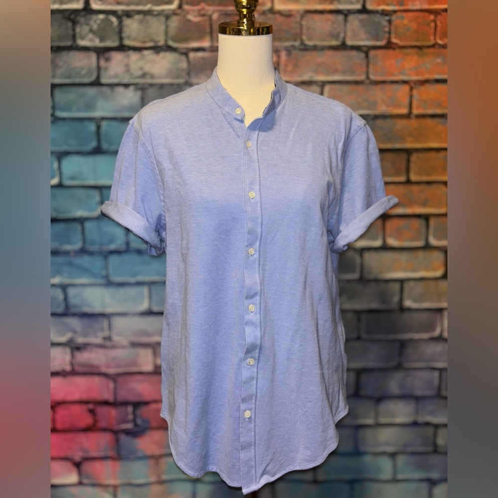 Zara Men's Light Blue Casual Shirt